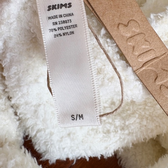 NWT Skims Cozy Wrap Knit Top Womens S/M Bone - Picture 7 of 11